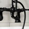 Kingston Brass AE51T0 7-Inch Adjustable Wall Mount Tub Faucet with Hand Shower, Matte Black AE51T0 - alternate 5